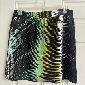 ❤️2/$15 or 3/$21❤️Ann Taylor Loft Stylish Multicolor Lightweight Skirt, Size 10